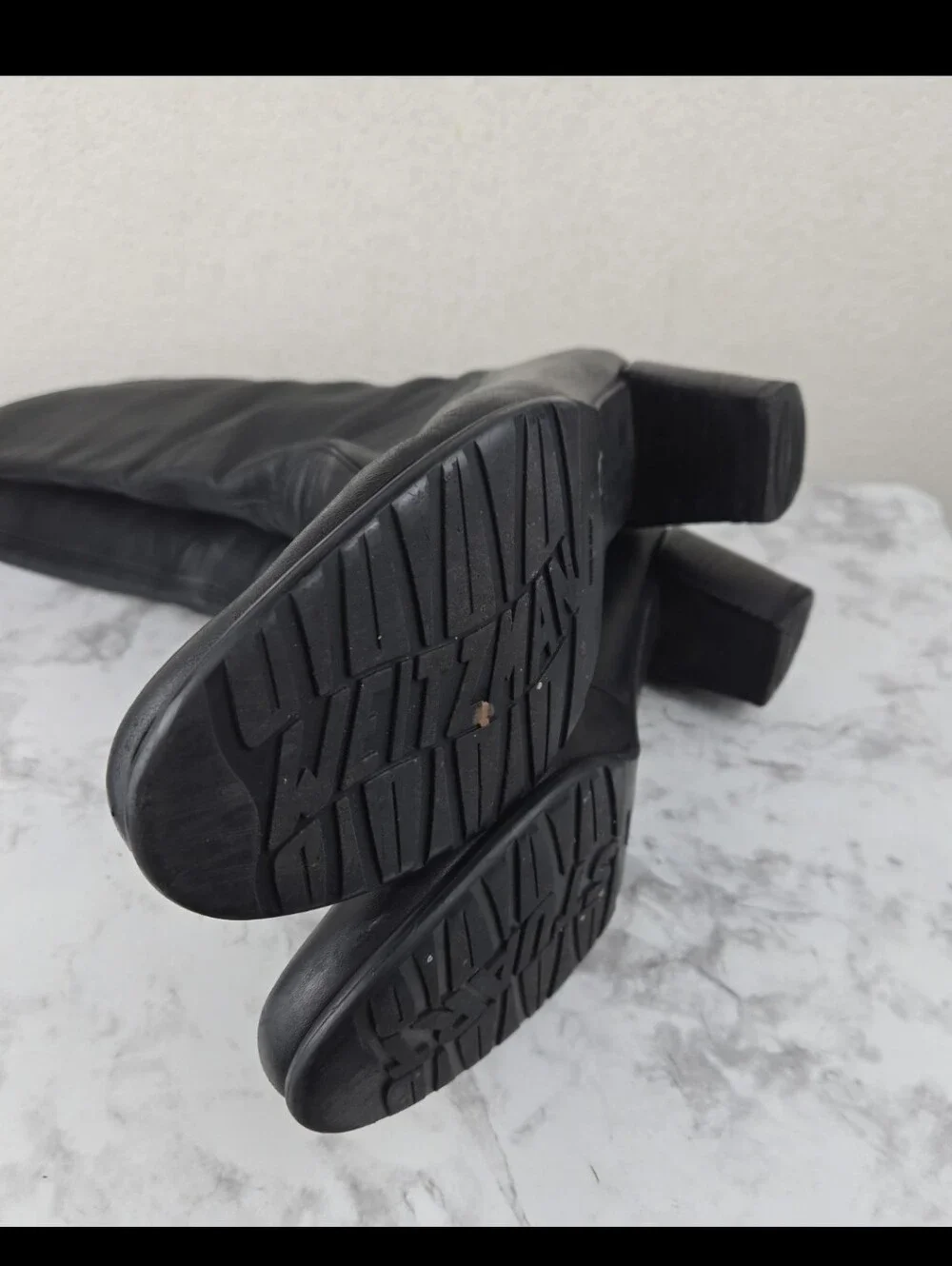 Stuart Weitzman Black Leather Boots